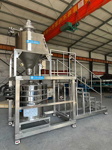 無塵投料加超聲波篩分系統，車間潔凈無粉塵