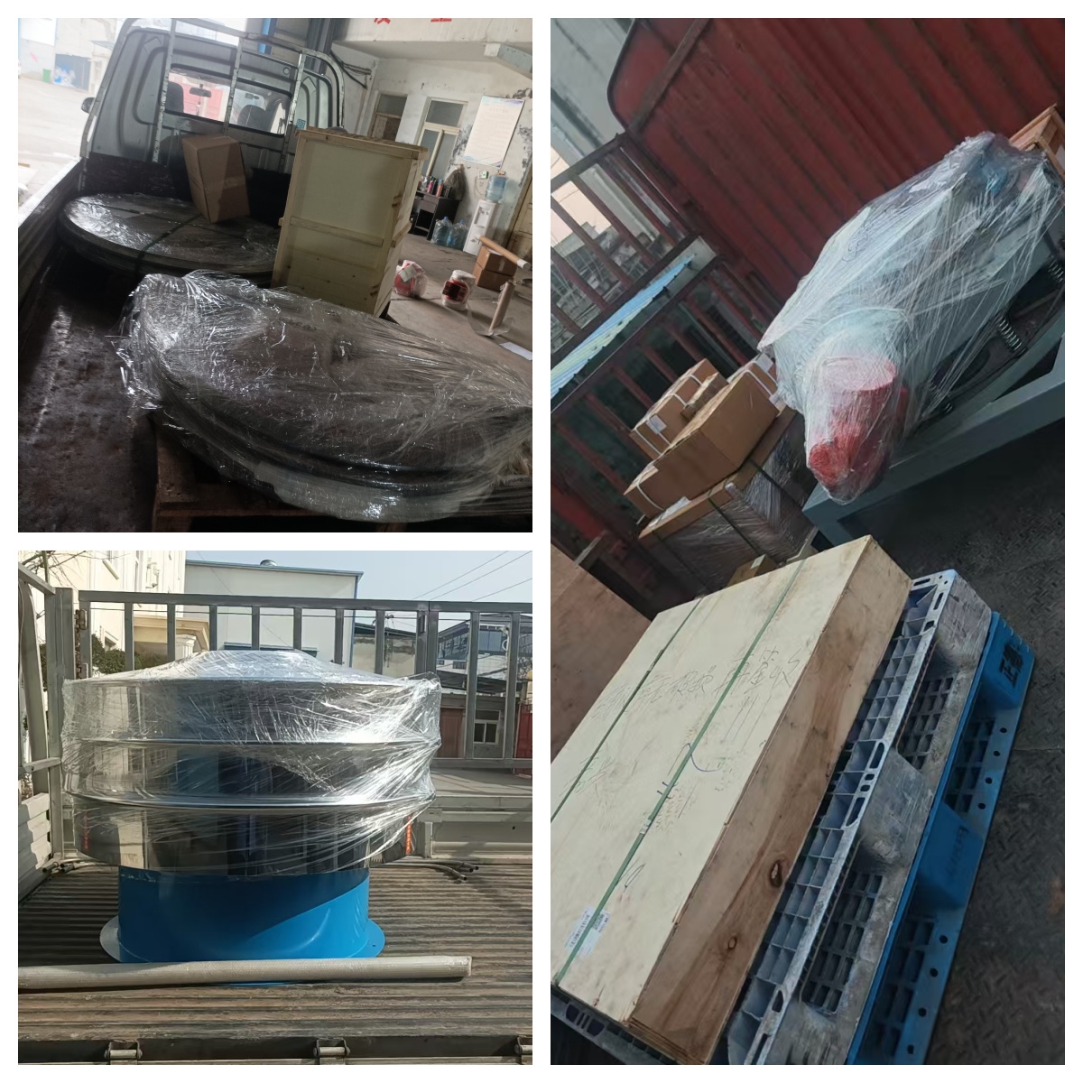 超聲波檢驗篩、網架、直排篩、旋振篩等發貨