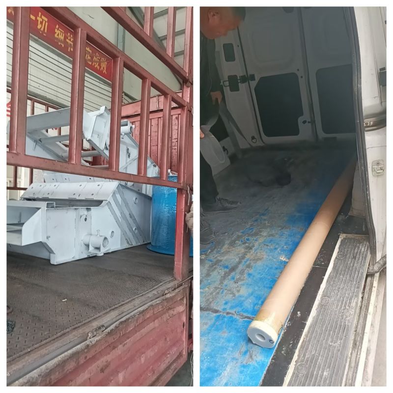 直線篩上半部、旋振篩下半部、網(wǎng)架發(fā)貨